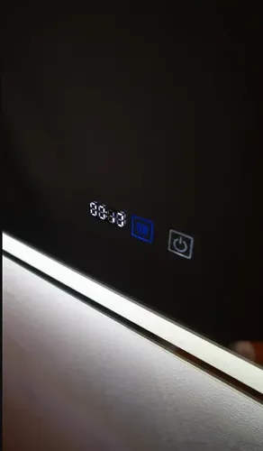 Espejo Cuadrado 60cm Luz Led Y Desempañador Alta Calidad