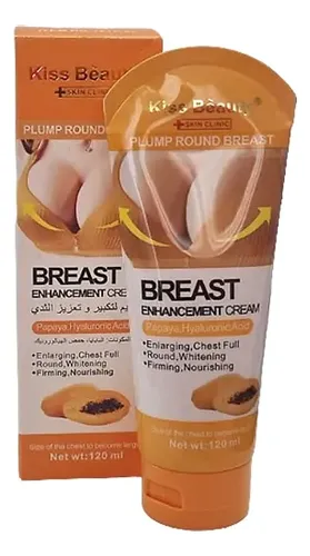Crema Aumenta Busto Reafirmante Senos Tonifica Volumen Real Fragancia Papaya Y Acido Hialuronico
