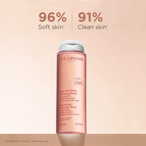 Agua Micelar Limpiadora Clarins, 400 Ml, Desmaquillante