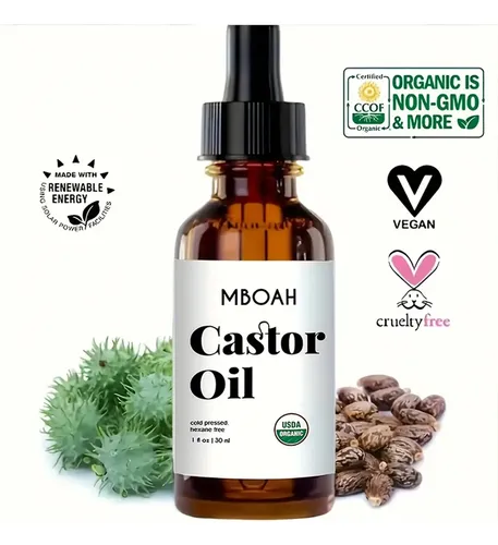 Aceite De Ricino Mboah 2 Frascos 30 Ml Con Aplicadores