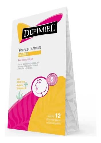 Bandas Depilatorias Rostro Todo Tipo Piel X 12u Depimiel