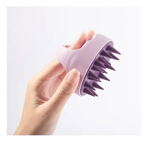 Peine De Silicona Para Masajear Cuero Cabelludo Y Cabello