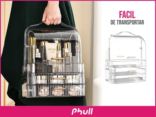 Organizador De Maquillaje Portatil Escritorio Porta Cosmetic