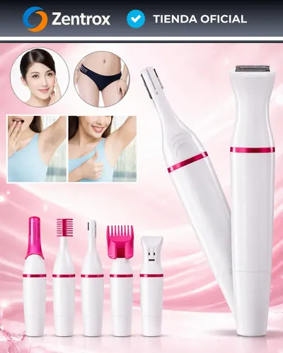 Depiladora Afeitadora Mujer 5 En 1 Facial Corporal Sin Dolor