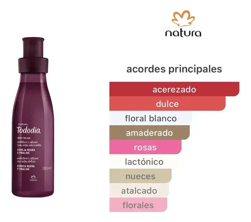 Body splash cereza negra y praliné Body splash – 200 ml