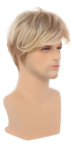 Peluca Tipo Gorra Rubia Para Hombre Con Resistencia Natural