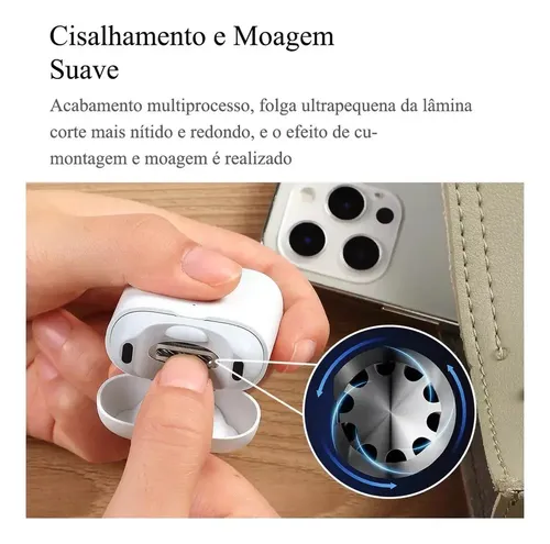 Cortador De Uñas Eléctrico Seemagic Con Luz Auxiliar