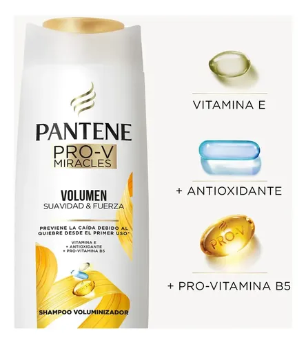 Shampoo Voluminizador Pantene Pro-V Miracles Volumen Suavidad & Fuerza 700 ml