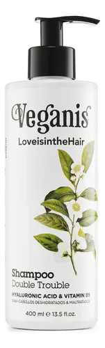 Shampoo Double Trouble Con Acido Hialuronico Veganis
