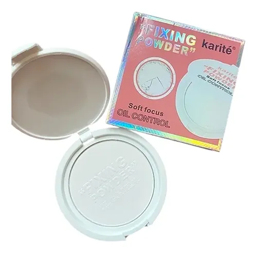 Polvo Compacto Oil Control – Karite Fixing Powder Tono Todo Tipo de piel