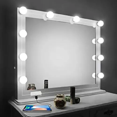 Luces LED Maquillaje Espejo Hollywood USB 10 Jessamy Fría E161