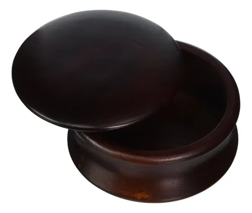 Tazón De Jabón De Afeitado Kingsley Con Madera Oscura