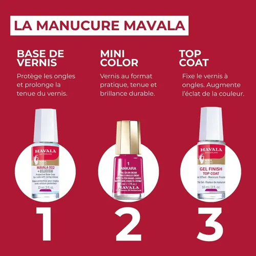 Top Coat Gel Finish Mavala 0,3 Oz
