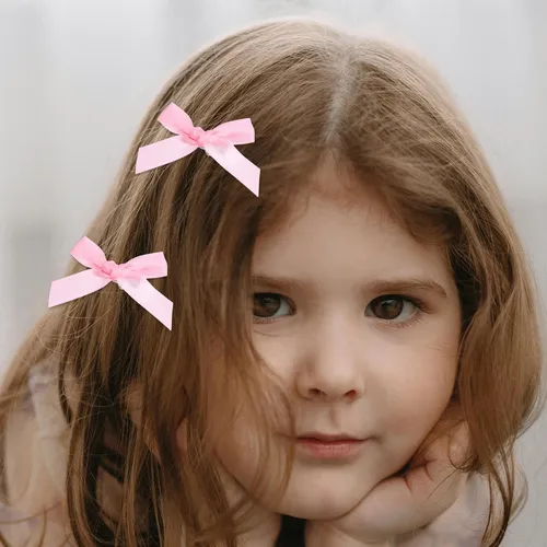 ..30 Pinzas Para El Pelo Con Forma De Pico De Pato: Lazo De  Rosa
