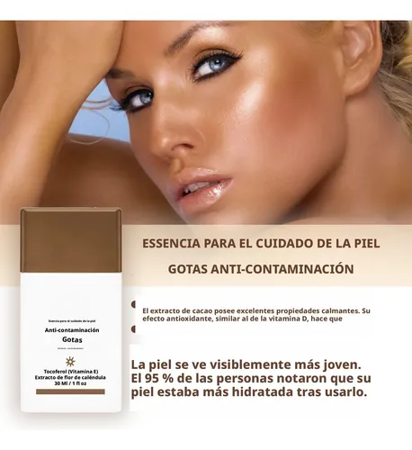 Esencia Antipolución Bronceadora Hidratante Piel Elástica Re