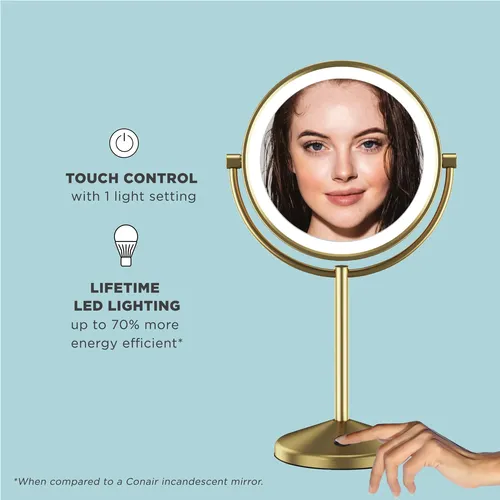 Espejo De Maquillaje Conair Iluminado Con Led Y Aumento 1x/1