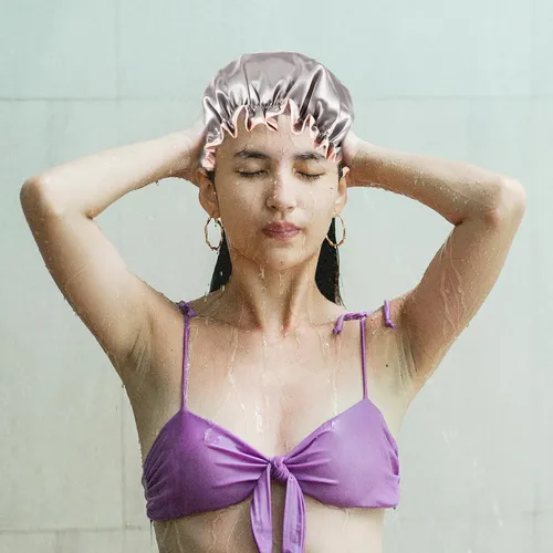 Gorro De Baño Femenino Elástico Y Transpirable