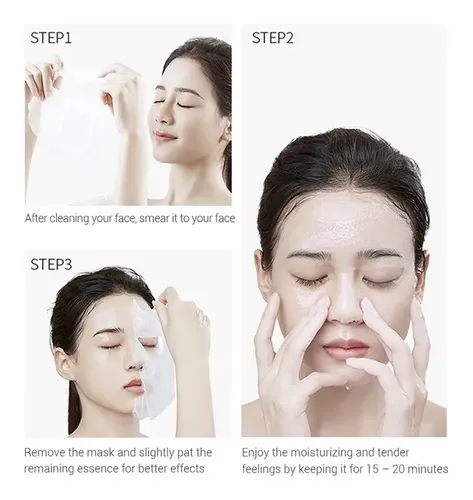 Mascarillas Faciales Natural Hidratantes Exfoliante Mask X4