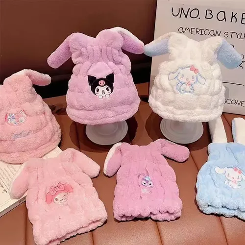 Toalla De Pelo De Secado Rápido For Niños, Gorra De Ducha A