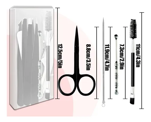Kit De Pinzas De Acero Inoxidable Muzioiernsu De 10 Piezas,