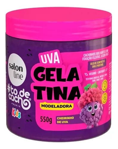 Salon Line To De Cacho Kids Gelatina Activador Rulos Uva 6c