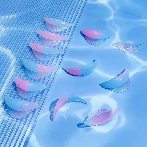 Bigudies Anatómico Sirena Con Glitter Lifting De Pestañas