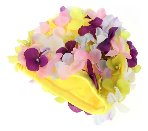 Gorro De Natación Estilizado Con Flores Decorativas