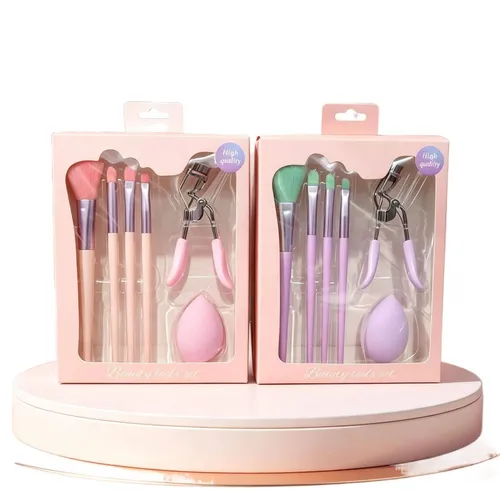 Set 2 Kits 6 Pinceles De Maquillaje Profesionales Herramient