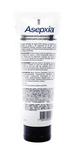 Asepxia Carbon Gel Exfoliante 120 G