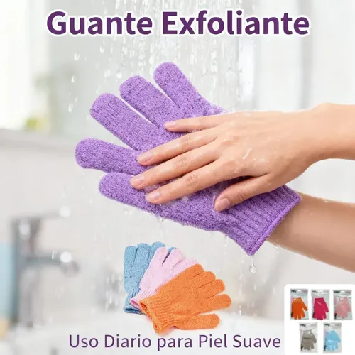 Guantes Exfoliantes Limpieza Corporal Piel Baño Ducha X 1 Un