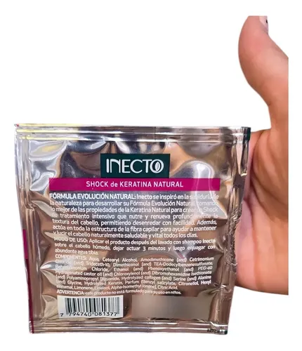 Shock De Keratina Inecto Concentrada En Sachet 3 Ml