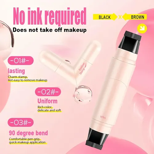 Eyeliner Estampado Resistente Al Agua Y Manchas Marca