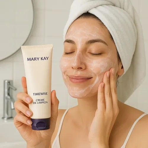Crema limpiadora Mary Kay 4 en 1 Timewise de 127 g para uso normal y seco para día y noche