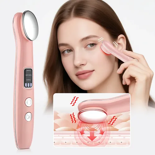 Dispositivo Facial Vibratorio Con Masajeador En Compresa Eye