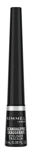 Delineador Líquido Rimmel London Negro A Prueba de Agua Larga Duración