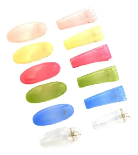 12 Piezas Pinza De Cabellero Para Color De Gelatina