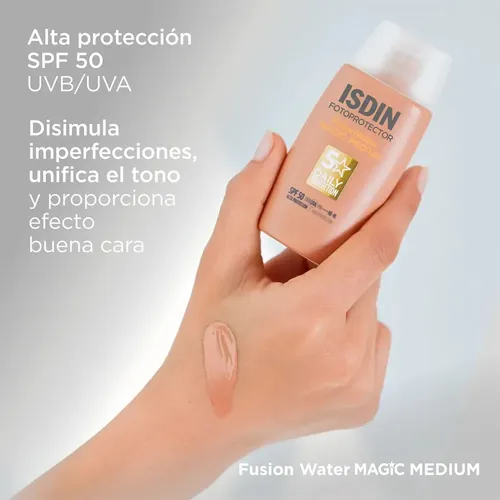 Isdin Fusion Water Magic Medium Spf 50+ Crema Facial 50 Ml