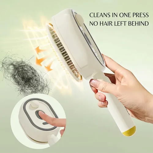 . Cepillo For El Cabello Con Rociador De Agua – Hot Sale . Cream/beige With Yellow Tip