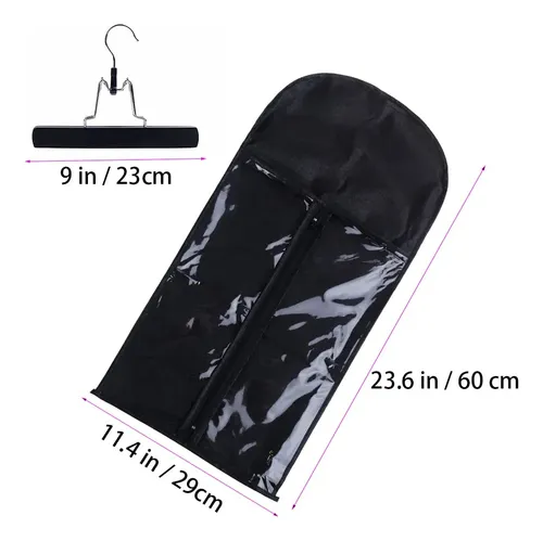 Percha Para Extensiones De Cabello Rimbmup, 61 Cm, Color Neg