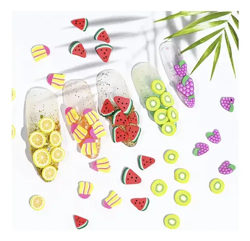Xd Campo De Uñas De La Fruta, Calcomanías Uñas Fruta 3d