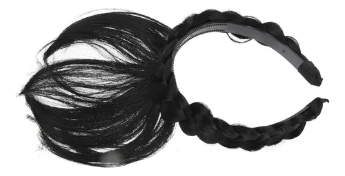 Peluca Con Forma De Flequillo Frontal, Extensión De Cabello,