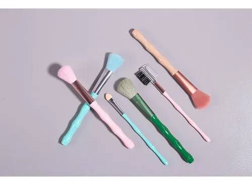 Set 2 Brochas De Maquillaje Suaves Para Rubor Y Polvo Portát