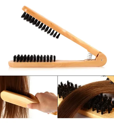 Cepillo Plancha De Cabello Profesional Miskall Doble Cara