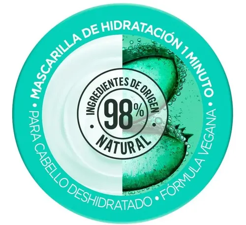 Mascarilla Reparación Capilar Fructis 1min Garnier Aloe Vera