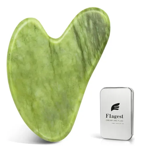 Piedra Jade Gua Sha Facial Masajeador Contorno Piel