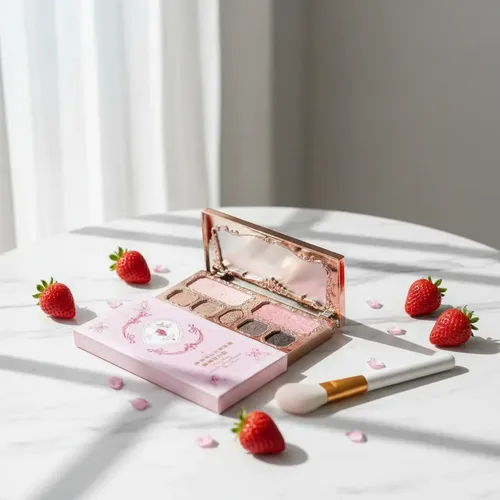 Paleta De Maquillaje Strawberry Cupid, Acabado De Ensueño.