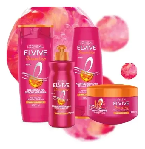 Elvive Dream Liso Mascarilla Tratamiento De Cabello 300ml