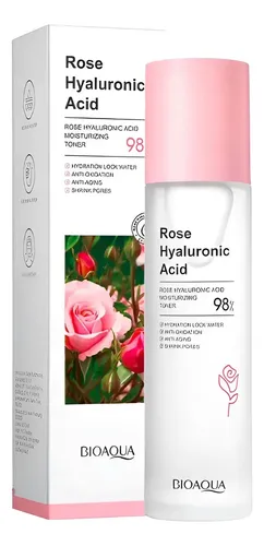 Toner Agua Tonica Hidratante De Rosas C/ Acido Hialuronico Todo Tipo De Piel Día/noche