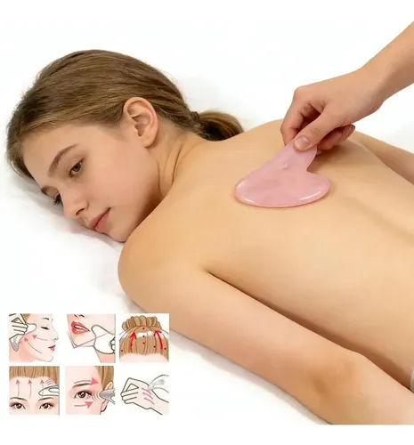 Tabla De Raspar Gua Sha En Forma De Corazón, Versátil Masaje