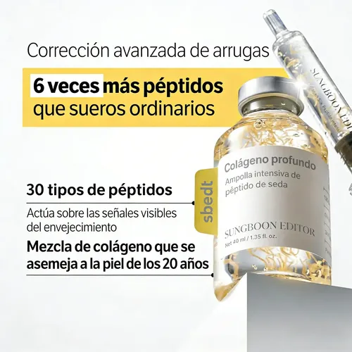 I  Sérum Facial, Péptido De Seda Con Colágeno Profundo, 40